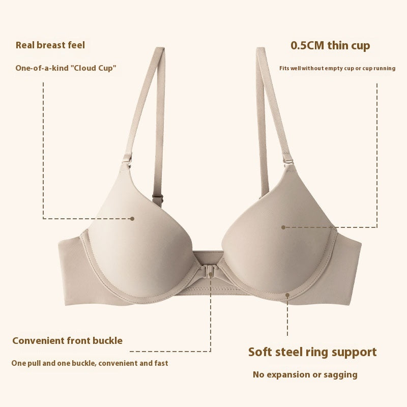 HONEY® Women's Froant Button Push Up And Anti-sagging Chest Bra