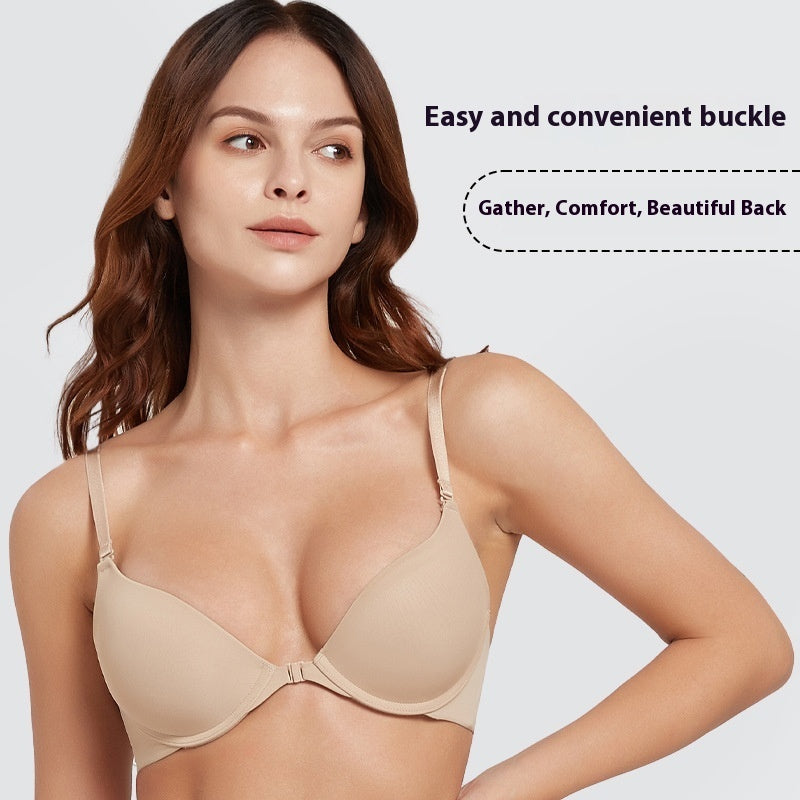 HONEY® Women's Froant Button Push Up And Anti-sagging Chest Bra
