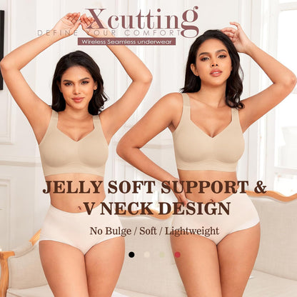 HONEY® Wirefree Bras For Women Full Coverage