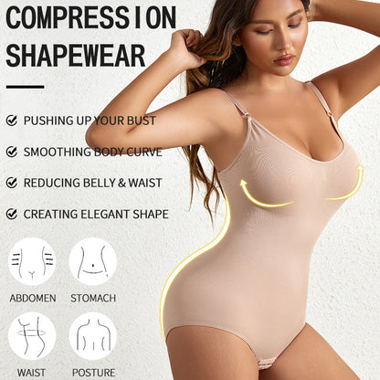 HONEY® Women's Corset Body Shaping Belly And Waist Shaping Corset Chest Support Hip Lifting Triangle Jumpsuit